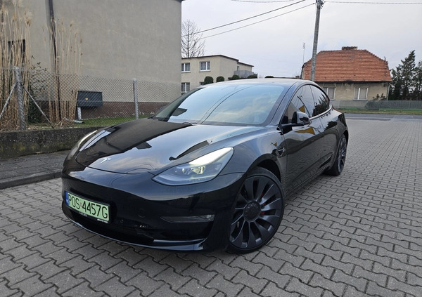 Tesla Model 3 cena 145700 przebieg: 44000, rok produkcji 2021 z Wrocław małe 562